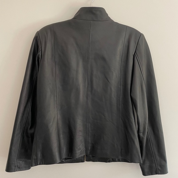 Preston & York Black Leather Jacket - Picture 2 of 3
